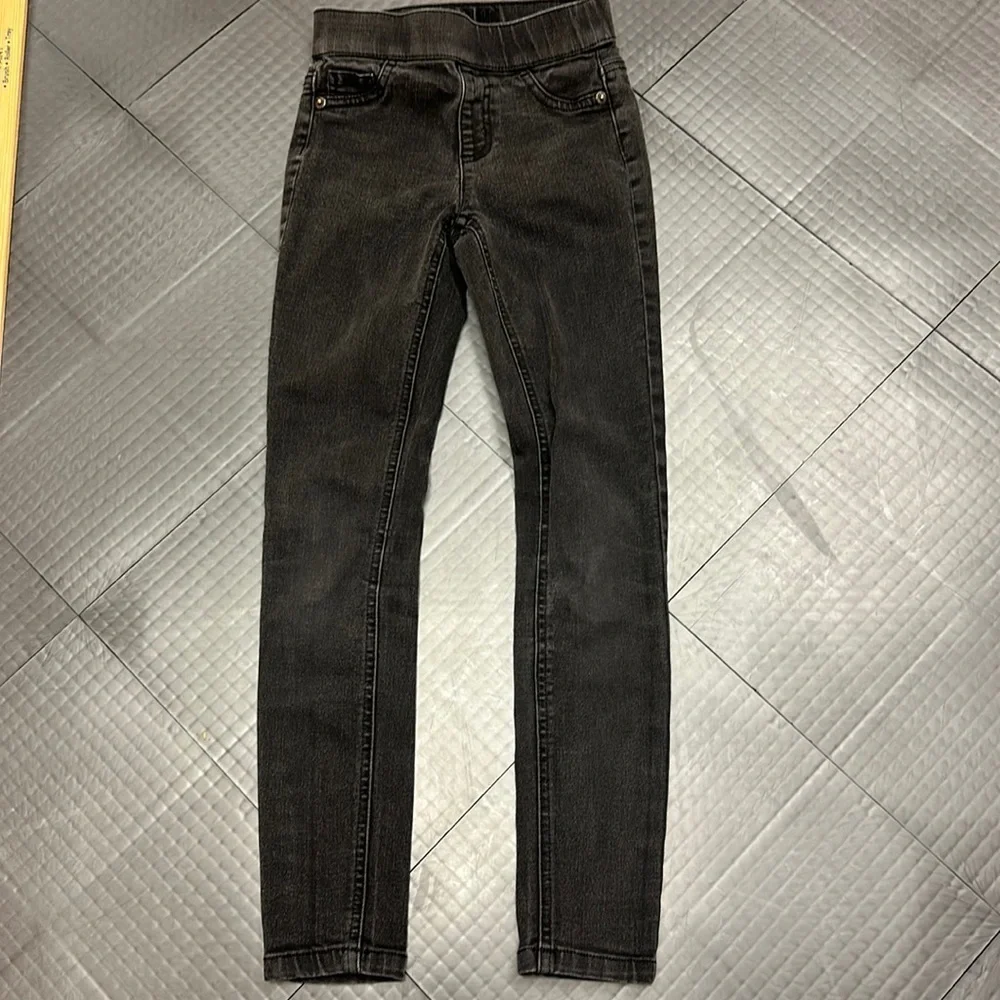 JUSTICE GIRLS 8 SLIM LEGGING JEANS BLACK